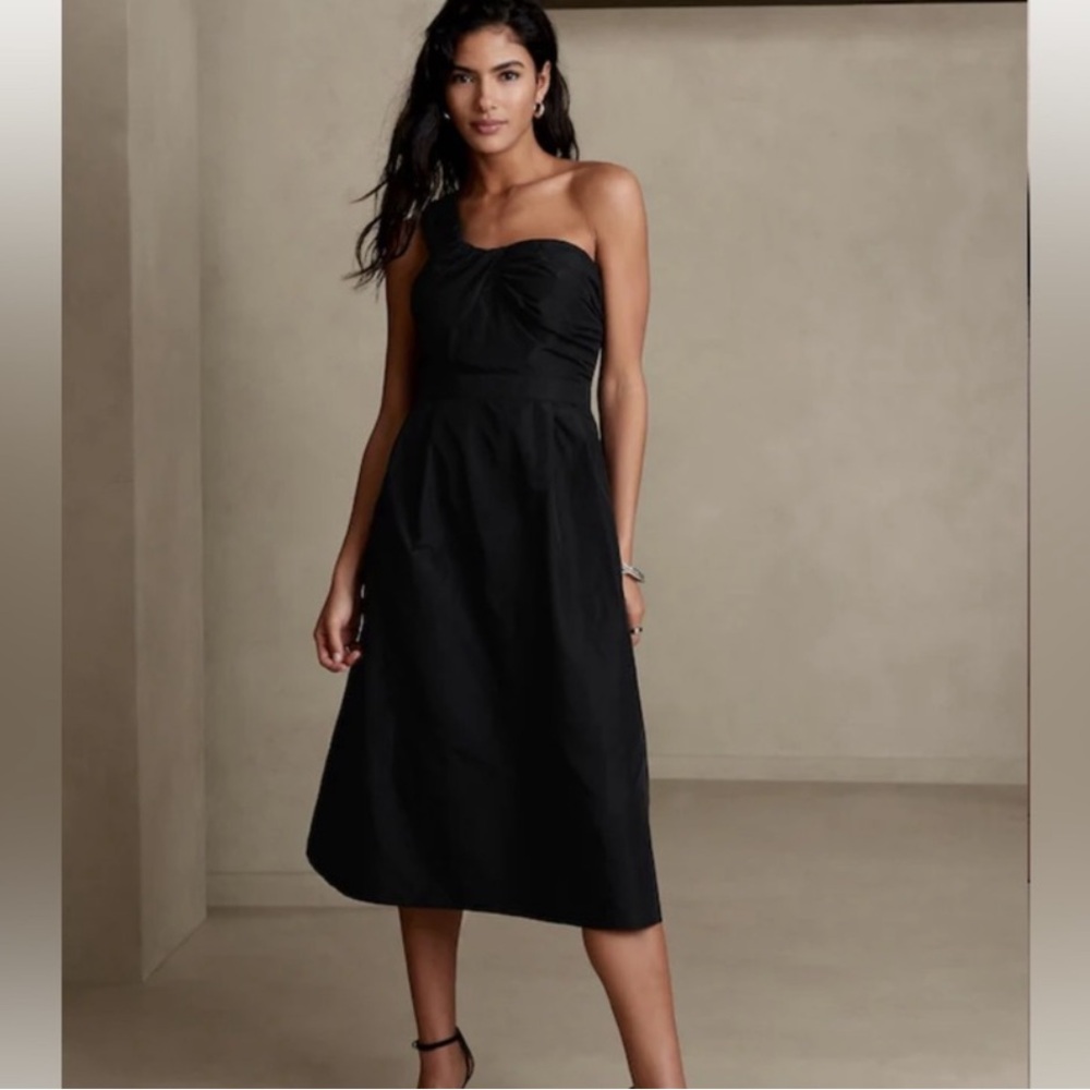 Banana republic one shoulder midi dress.us 6